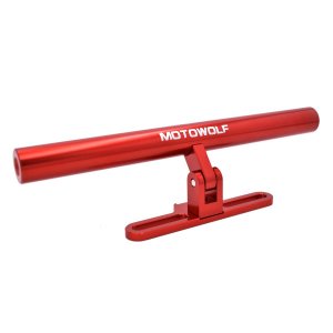 Motowolf Πολυχρηστική Μπάρα - Βάση Crossbar για Μοτοσυκλέτες 24cm - Κόκκινη