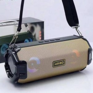 Φορητό Ηχείο Bluetooth Stereo 10W, με Λουράκι Ώμου, 2 Full Range Μεγάφωνα &amp; Woofer, USB, AUX, Κάρτα Μνήμης, FM Radio, Μπέζ , KIMISO KM-205