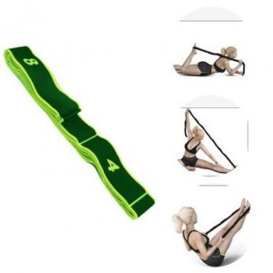 Ιμάντας - Λάστιχο Διατάσεων 8 Επιπέδων 95cm - Yoga &amp; Pilates Stretch Band - Πράσινο