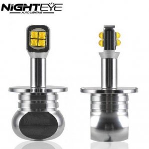 2x Nighteye Λαμπτήρες LED Φώτα Πορείας H1 80W 3000Lm 6000K A334 - A18