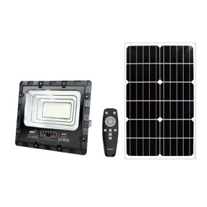 Στεγανός Ηλιακός Προβολέας IP67 Ισχύος 120W με Τηλεχειριστήριο σε Μαύρο χρώμα F0-T8120