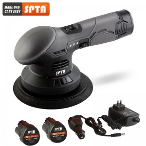 Νέας Γενιάς Έκκεντρος Αλοιφαδόρος SPTA 150mm 12V με Δύο Μπαταρίες 2x2aH &amp; Ρύθμιση Στροφών