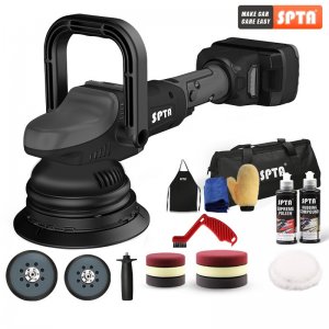 Έκκεντρος Αλοιφαδόρος 18V SPTA 120mm &amp; 125mm με Δύο Μπαταρίες 4.0ah &amp; Ρύθμιση Στροφών 2000-4500rpm - Σετ 21 Αξεσουάρ LD502