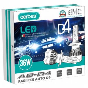 2x aerbes Λαμπτήρες LED SMD Φώτα Πορείας H11 36W 6000K D4 4200Lm