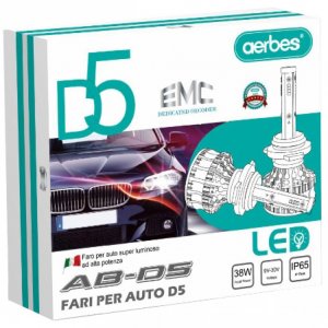 2x aerbes Λαμπτήρες LED SMD Φώτα Πορείας H11 38W 6000K D5 4200Lm