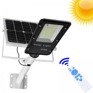FOYU LED Αδιάβροχος Ηλιακός Προβολέας Δρόμου 100W με Τηλεχειριστήριο &amp; Χρονοδιακόπτη