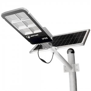 Ηλιακός Προβολέας με Χειριστήριο - Jortan Solar Street Lamp Μαύρο