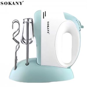 Sokany Μίξερ Χειρός 100W με 6 Ταχύτητες - 2 Εξαρτήματα &amp; Βάση Τοποθέτησης
