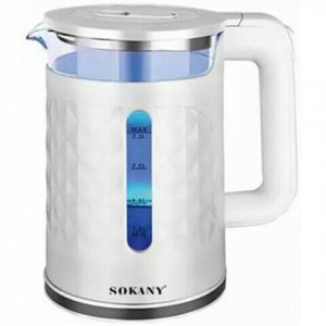 Sokany Βραστήρας 2.3lt 2000W Λευκός
