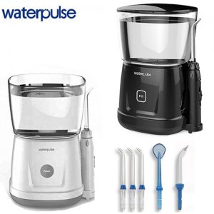Waterpulse Οδοντιατρικό Σύστημα Καθαρισμού Δοντιών με Δοχείο Νερού 1lt &amp; 5 Εξαρτήματα Κεφαλές Water Flosser σε Διάφορα Χρώματα