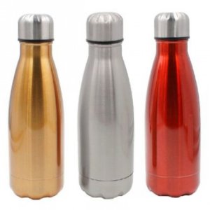 Ανοξείδωτο Θερμός 350ml με Βιδωτό Καπάκι &amp; Εφέ Μετάλλου - Metal Effect Thermos σε Διάφορα Χρώματα