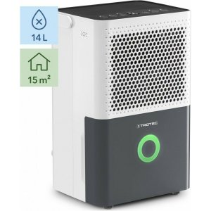 TROTEC Φορητός Αφυγραντήρας 14L με LED Έγχρωμη Ένδειξη Υγρασίας - Λετουργία Χρονοδιακόπτη &amp; Αυτόπλυσης &amp; 2 Ταχύτητες