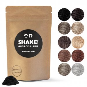 SHAKE OVER Refill Pack Μικρο-ίνες Κερατίνης με Ψευδάργυρο 60gr - Hair Building Zinc-enriched Fibers σε διάφορα χρώματα.