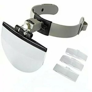 Γυαλιά Κεφαλής με 4 Μεγεθυντικούς Φακούς με LED Φωτισμό