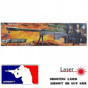 Αεροβόλο Όπλο Μοντελισμού Sniper με Laser Στόχευσης 777-1