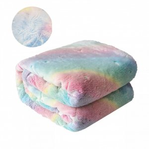Παιδική Κουβέρτα Fleece που Φωσφορίζει 150x120cm με Λαμπερά Φωσφορίζοντα Σχέδια - Childrens Glow Blanket - Ουράνιο Τόξο