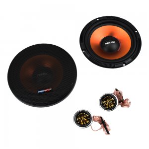 Σετ 2x Ηχεία Αυτοκινήτου Midrange 6.5 650W RMS &amp; 2x Tweeter 60W - Pervoi Μαύρα
