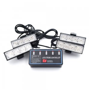 Φωτισμός LED Cob Strobe Προειδοποίησης Οχημάτων 12V 30W Μπλε - Κόκκινο