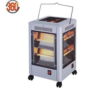 Ηλεκτρική Σόμπα Χαλαζία 2000W Δαπέδου 360 Μοιρών