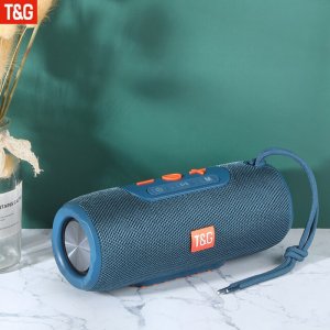T&amp;G Φορητό Ασύρματο Ηχείο Bluetooth, USB, FM, TF, HiFi 2x5W - Μπλε