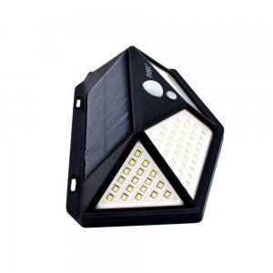 FOYU Αδιάβροχο Επιτοίχιο Ηλιακό Φωτιστικό 114 LED 30W Εξωτερικού Χώρου με Αισθητήρα Κίνησης - 3 Λειτουργίες Φωτισμού &amp; Ευρυγώνιο Φωτισμό 160º