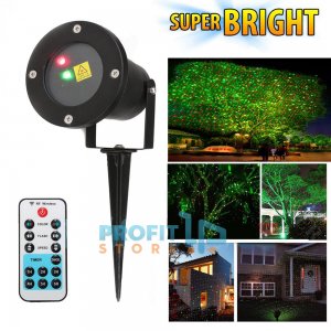 USB Super Bright 400τμ Γιορτινός Αδιάβροχος Προβολέας Star Moving Laser Light - Διακοσμητικός Χριστουγεννιάτικος Φωτισμός Προτζέκτορας με Τηλεκοντρόλ