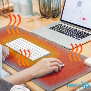 Μεγάλη Θερμαινόμενη Επιφάνεια &amp; Mousepad Γραφείου XXL 80cm - Heated Warm Desk Mat