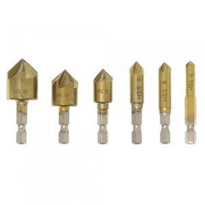 Σετ Φρέζες HSS 5 Flute για Διάτρηση Ξύλου &amp; Σιδήρου 6-19mm 6τμχ.