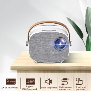 Μίνι Φορητός Προβολέας - Προτζέκτορας FHD 1080p Multimedia USB, SD, HDMI, AV, AUX Βιντεοπροβολέας Projector Home Cinema με Τηλεχειριστήριο