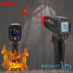 Ψηφιακό Θερμόμετρο Υπερύθρων -50℃ - 500℃ - Uni-T UT306M - Μαύρο