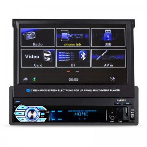 Multimedia Player - Ηχοσύστημα Bluetooth Αυτοκινήτου 1DIN με Αναδιπλούμενη Οθόνη Αφής 7in HD με Ενισχυτή 4x 50W