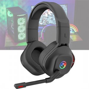 USB Over Ear Gaming Headset Ακουστικά με 360 Μοίρες Ήχο &amp; Σύνδεση 3.5mm