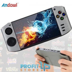 Retro Κονσόλα HD Οθόνη 5inch 2.4G - Gameboy Παιδική Ηλεκτρονική Παιχνιδομηχανή - Ασημί - Andowl