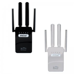 Andowl WiFi Extender Single Band 2.4GHz 300Mbps με 2 Θύρες Ethernet