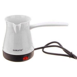 Sokany Ηλεκτρικό Μπρίκι Ελληνικού Καφέ 600W με Χωρητικότητα 500ml Λευκό