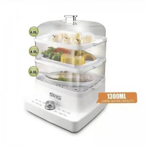 DSP Ατμομάγειρας  1200W 12lt με 3 Επίπεδα Μαγειρέματος με Χρονοδιακόπτη