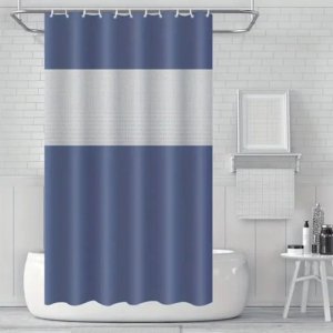 Αδιάβροχη Πλαστική Κουρτίνα Μπάνιου 180×180 cm Μπλε