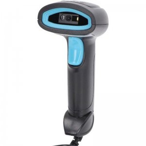 Ενσύρματο Barcode Scanner Χειρός Andowl με Δυνατότητα Ανάγνωσης 1D 2D και QR Barcodes Μαύρο-Μπλε