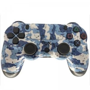 Ασύρματο Χειριστήριο Gamepad PS4   Doubleshock - Συμβατό με PS TV PS Now Wireless Controller Μπλε Λευκό Παραλλαγή