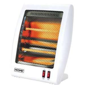 Επιδαπέδια Θερμάστρα-Σόμπα Χαλαζία 800W με 2 Λαμπτήρες και 2 Ρυθμίσεις Θέρμανσης για Χώρους έως 10m² Hoomei