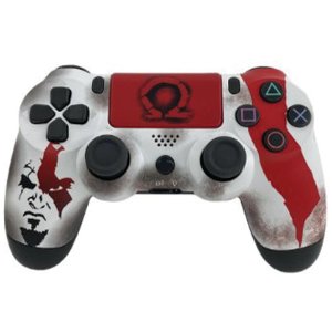 Doubleshock God of War Ασύρματο Gamepad Χειριστήριο Παιχνιδιών για PS4, PS TV, PS Now με Φωτιζόμενη Μπάρα USB