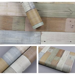 Ρολό Αδιάβροχη Αυτοκόλλητη Ταπετσαρία Ξύλο για Τοίχο και Τζάμι 200x45cm