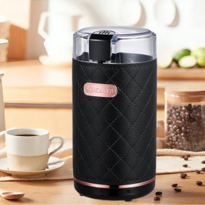 Mini Ηλεκτρικός Μύλος Καφέ 150W με Χωρητικότητα 50gr - Μαύρος - Sokany