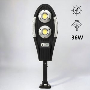 Αδιάβροχο Ηλιακό Φωτιστικό Τοίχου 36W 1000 lm 6500K - Με Αισθητήρα Κίνησης, Φωτοκύτταρο &amp; Τηλεχειριστήριο - ARRANGO