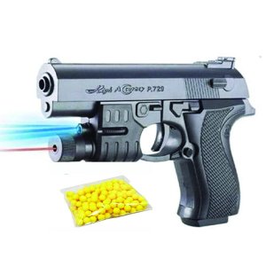Αεροβόλο Όπλο Σκοποβολής Ευθύβολο με Laser και Φακό για Μπίλιες 6mm Airsoft Gun