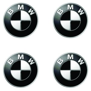 Αυτοκόλλητα Σήματα BMW 5.5cm για Ζάντες Αυτοκινήτου Σετ 4 τμχ
