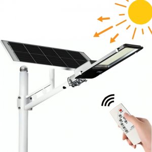 Αδιάβροχος Ηλιακός Προβολέας Δρόμου 200W 6000K με Τηλεχειριστήριο - RiXME