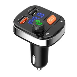 Ασύρματος Πομπός FM με 2 USB και Υποδοχή Κάρτας Μνήμης Andowl- Wireless FM Transmitter Μαύρο