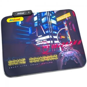Gaming Mousepad με Φωτισμό RGB 25x30cm - Game Comfort - Andowl