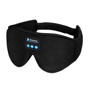 Μάσκα Ύπνου Bluetooth με Ενσωματωμένα Ασύρματα Ακουστικά Μαύρη